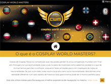 Tablet Screenshot of cosplayworldmasters.com